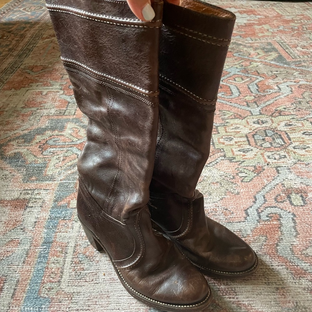 Frye Jane Tall Leather Boots 8.5